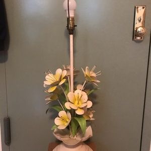 Vintage 1950s Italian Tole Lamp - WORKS